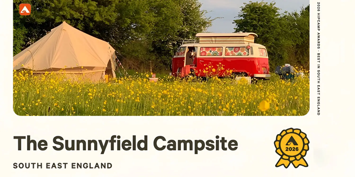 2026 Hipcamp Awards: The Sunnyfield Named Among the Best Campsites in South East England